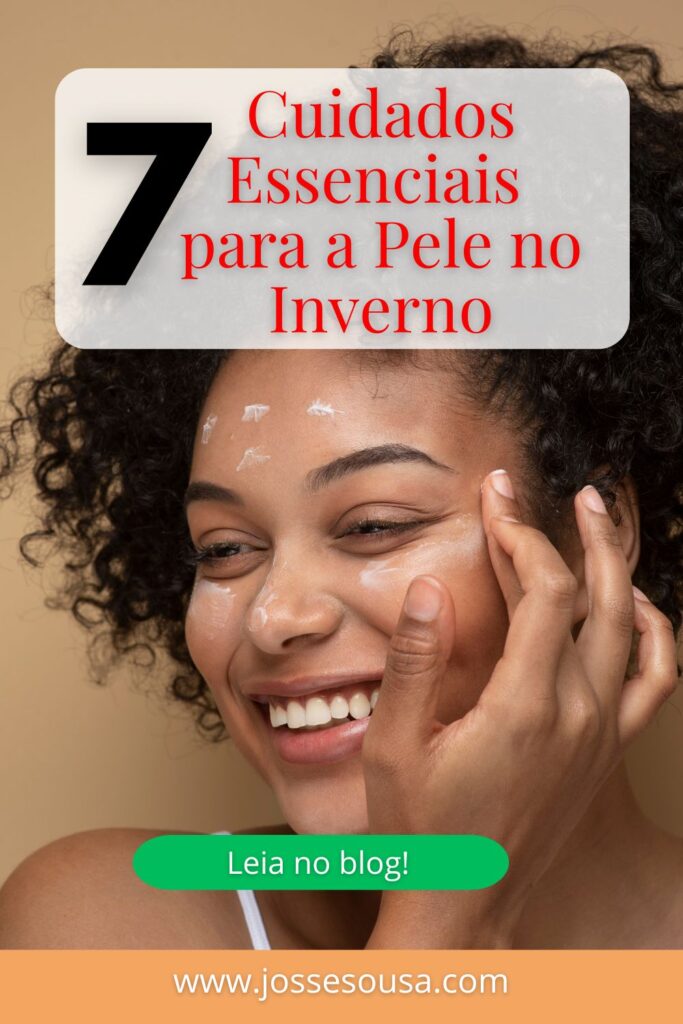 Mulher fazendo skincare de inverno