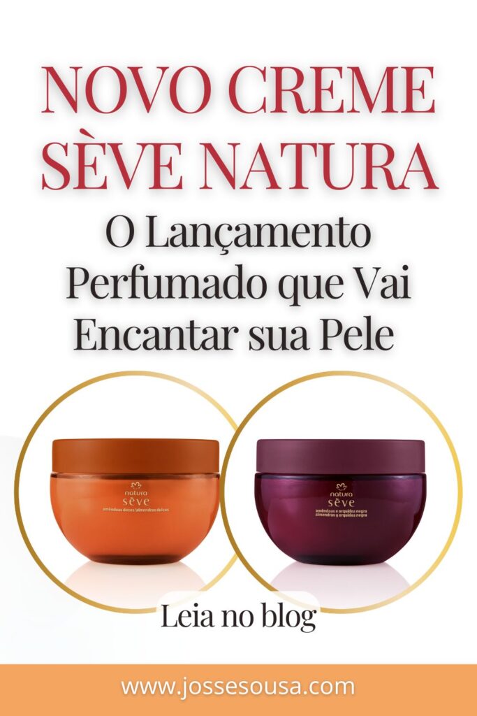 imagem com os cremes lançamento da linha sève natura