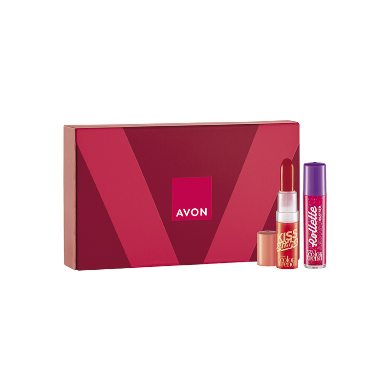 Presente Avon Color Trend Dupla, batom mais gloss