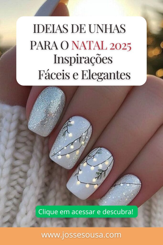 unhas decoradas, unhas decoradas natal, ideias de unhas para natal e ano novo