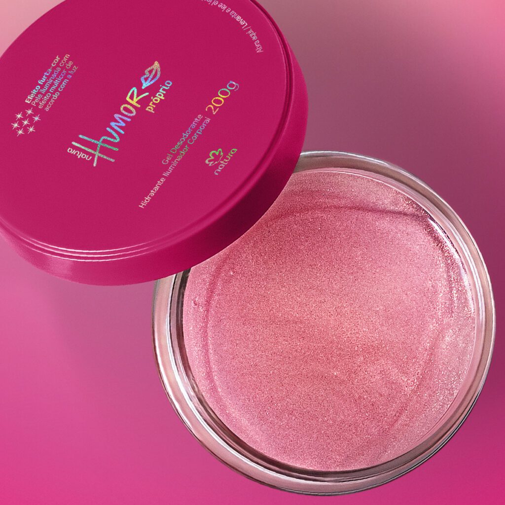 pote de Hidratante Corporal Gel Iluminador Humor Próprio