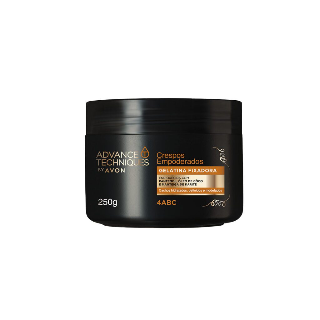 pote de Gelatina Fixadora Cachos Poderosos - Advance Techniques Avon
