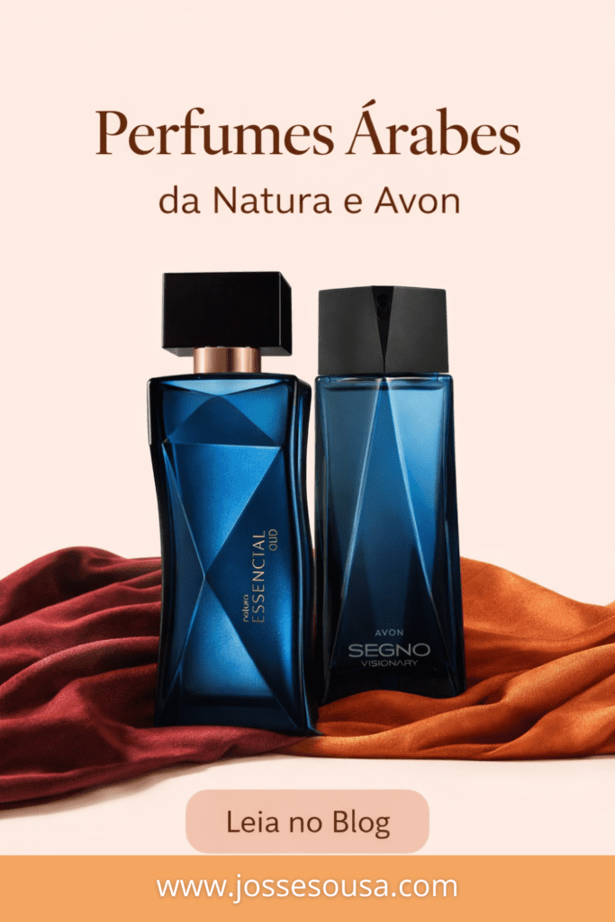 frasco dos perfumes essencial oud e segno, Perfumes Árabes da Natura e Avon