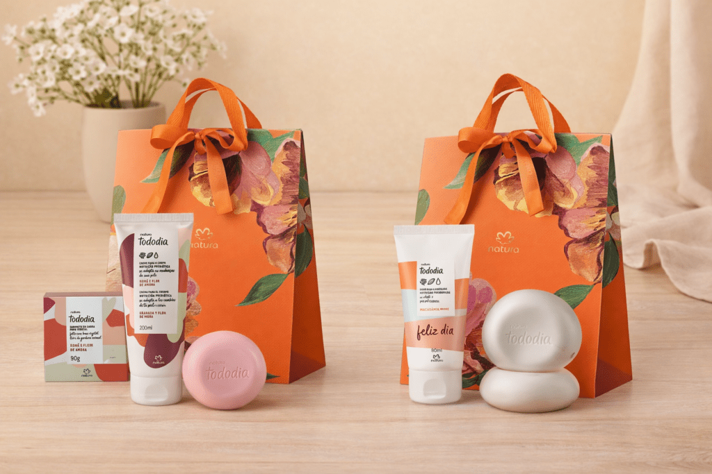 Presente Dia das Mães Tododia Macadâmia ou Romã e Flor de Amora